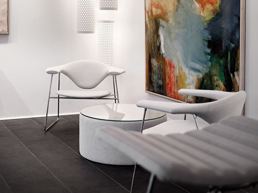 Painting by Svend Kindt-Larsen installed in a space